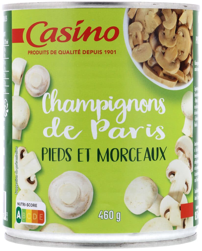 Casino Champignons de Paris Pieds et Morceaux packshot