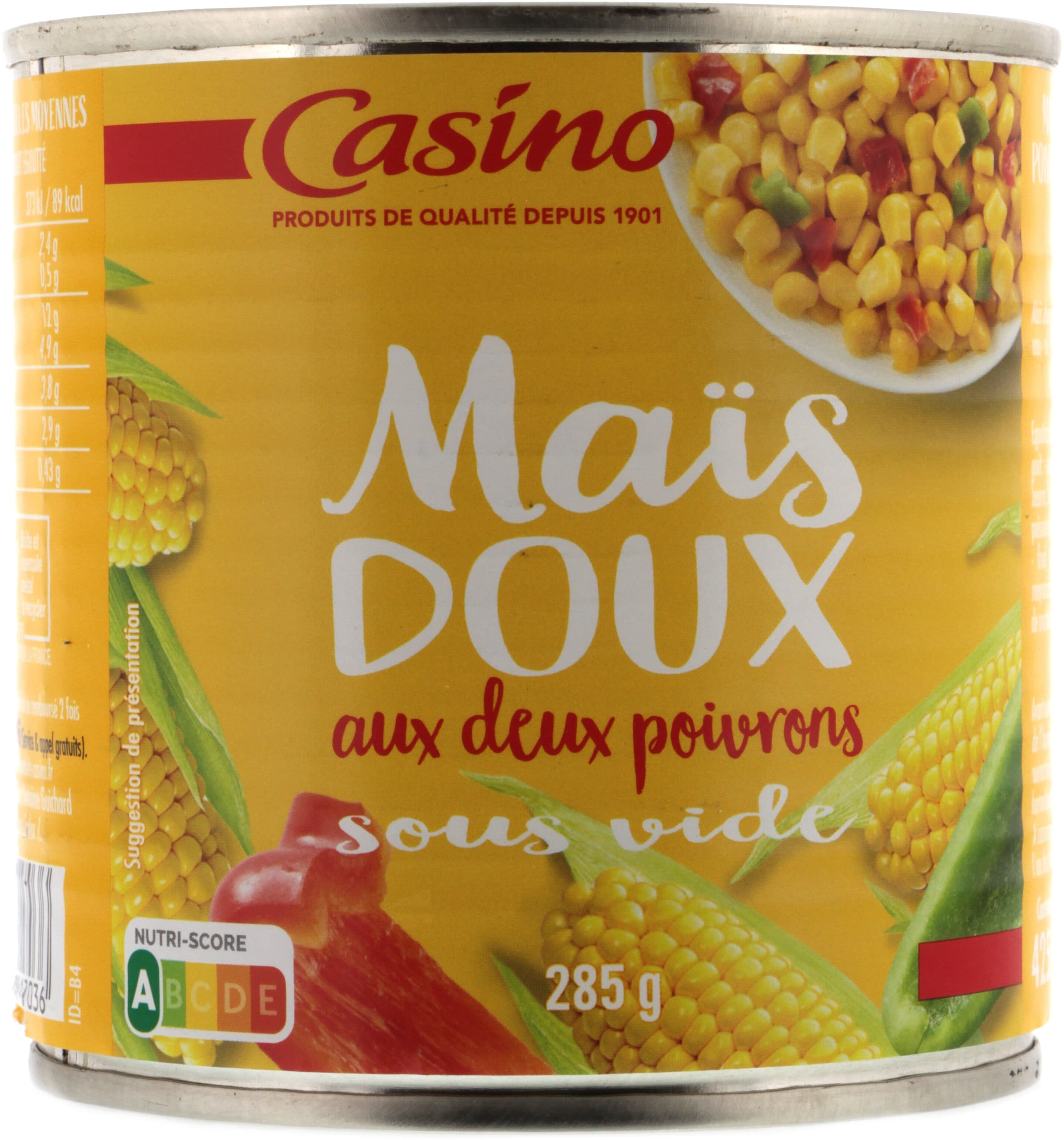Casino Maïs doux aux 2 poivrons packshot
