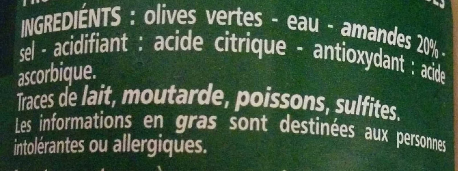 Casino Olives farcies aux amandes packshot