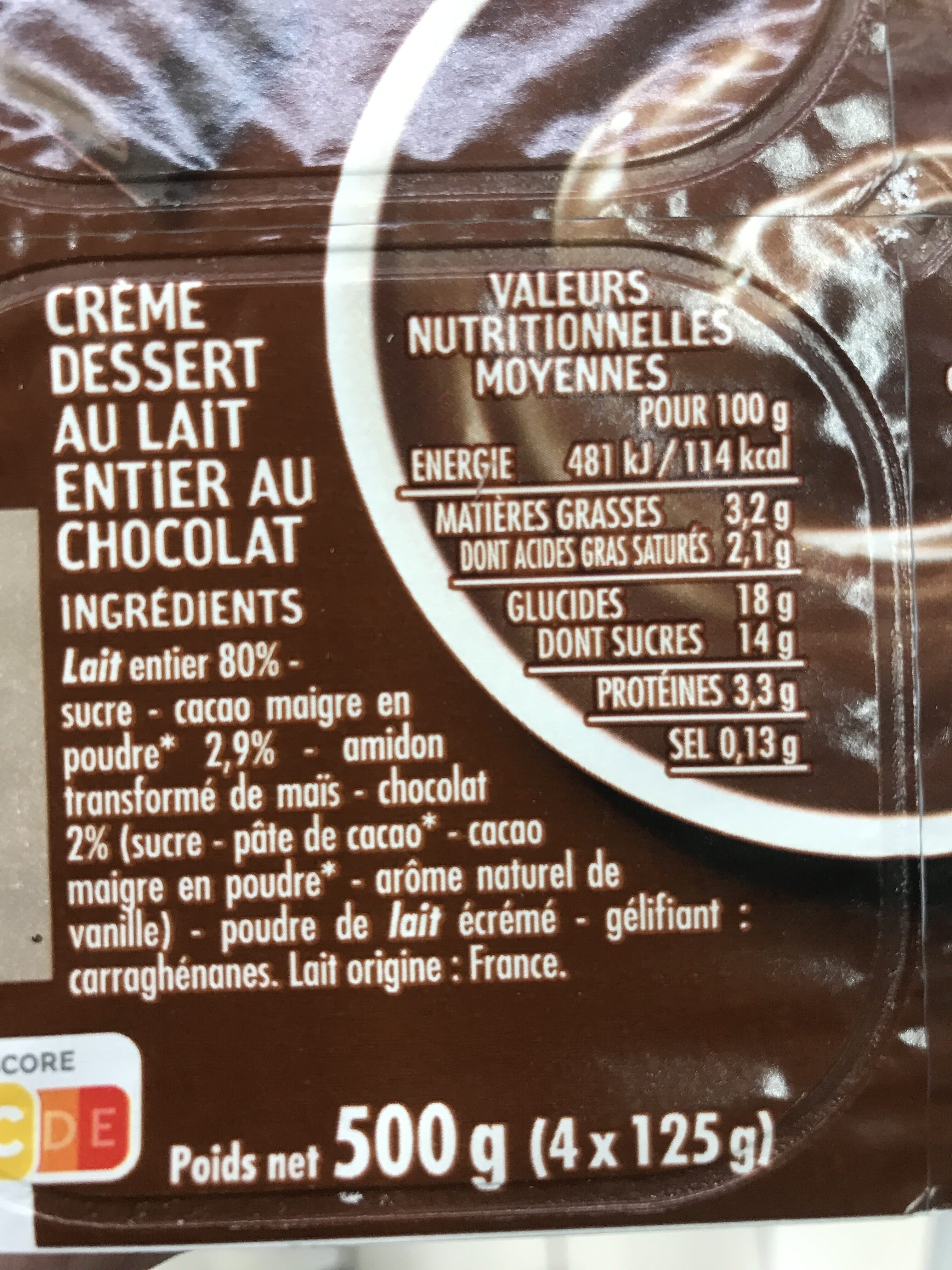 Casino Crème dessert - saveur chocolat packshot
