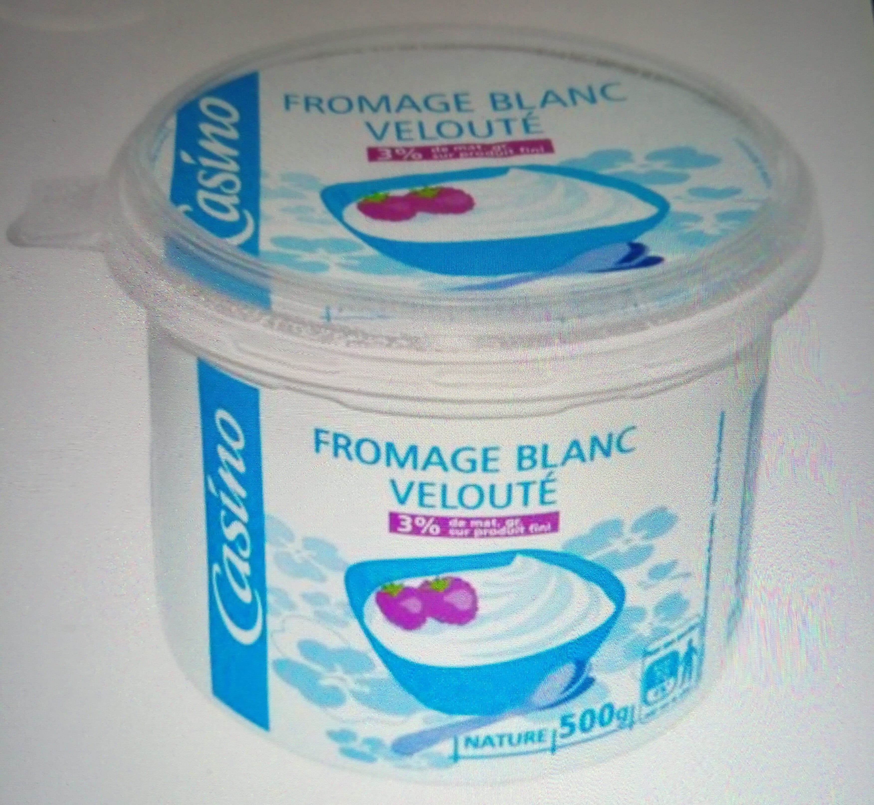 Casino Fromage blanc velouté 3% de matières grasses sur produit fini packshot