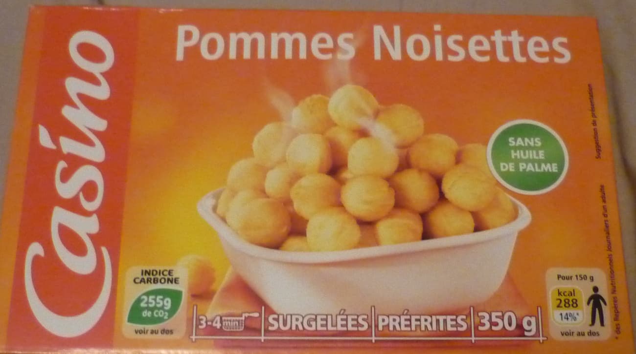 Casino Pommes noisettes sans huile de palme packshot