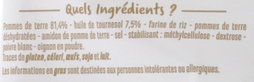 Casino Pommes Noisettes packshot