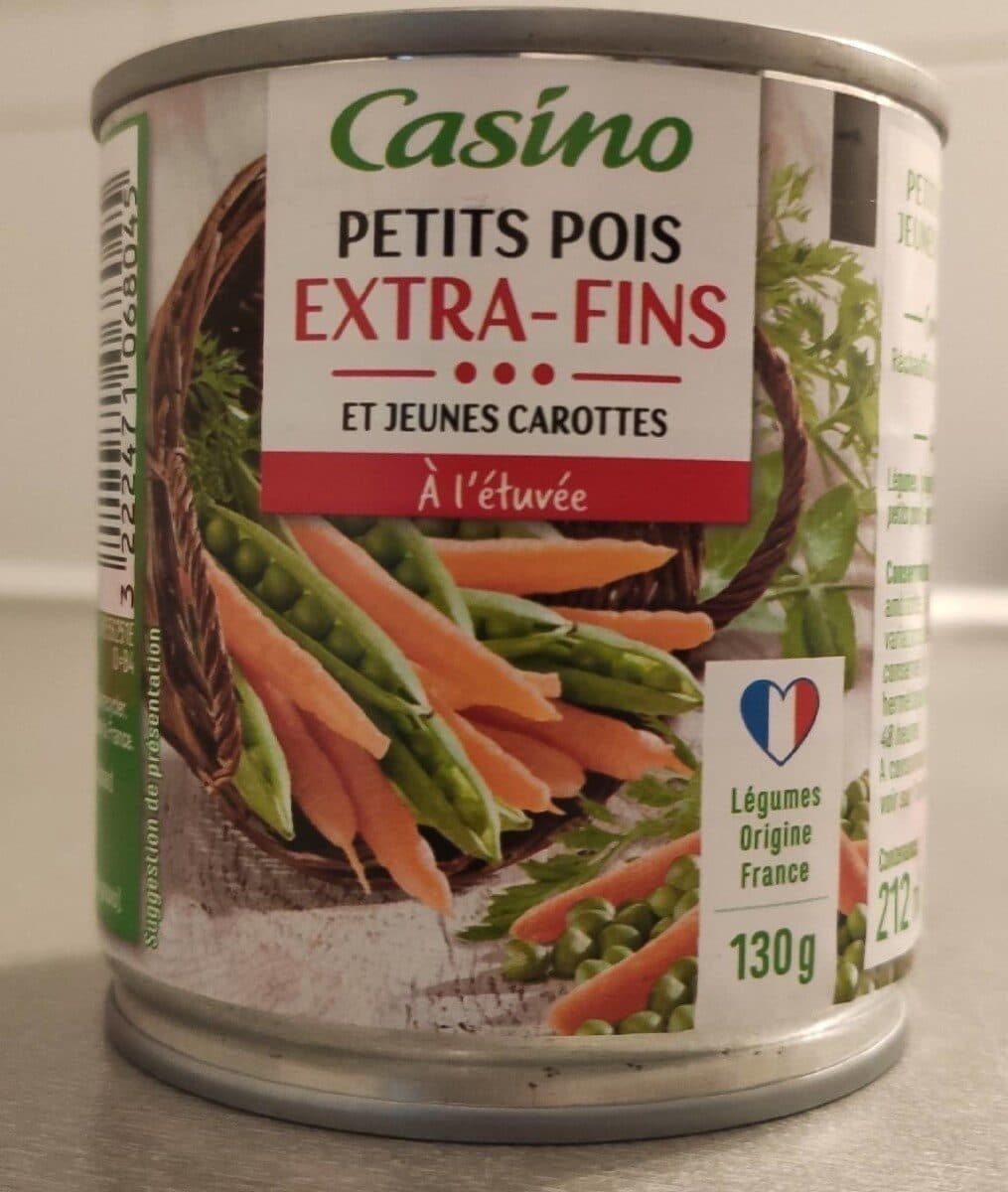 Casino Petits pois et jeunes carottes à l'étuvée extra fins packshot