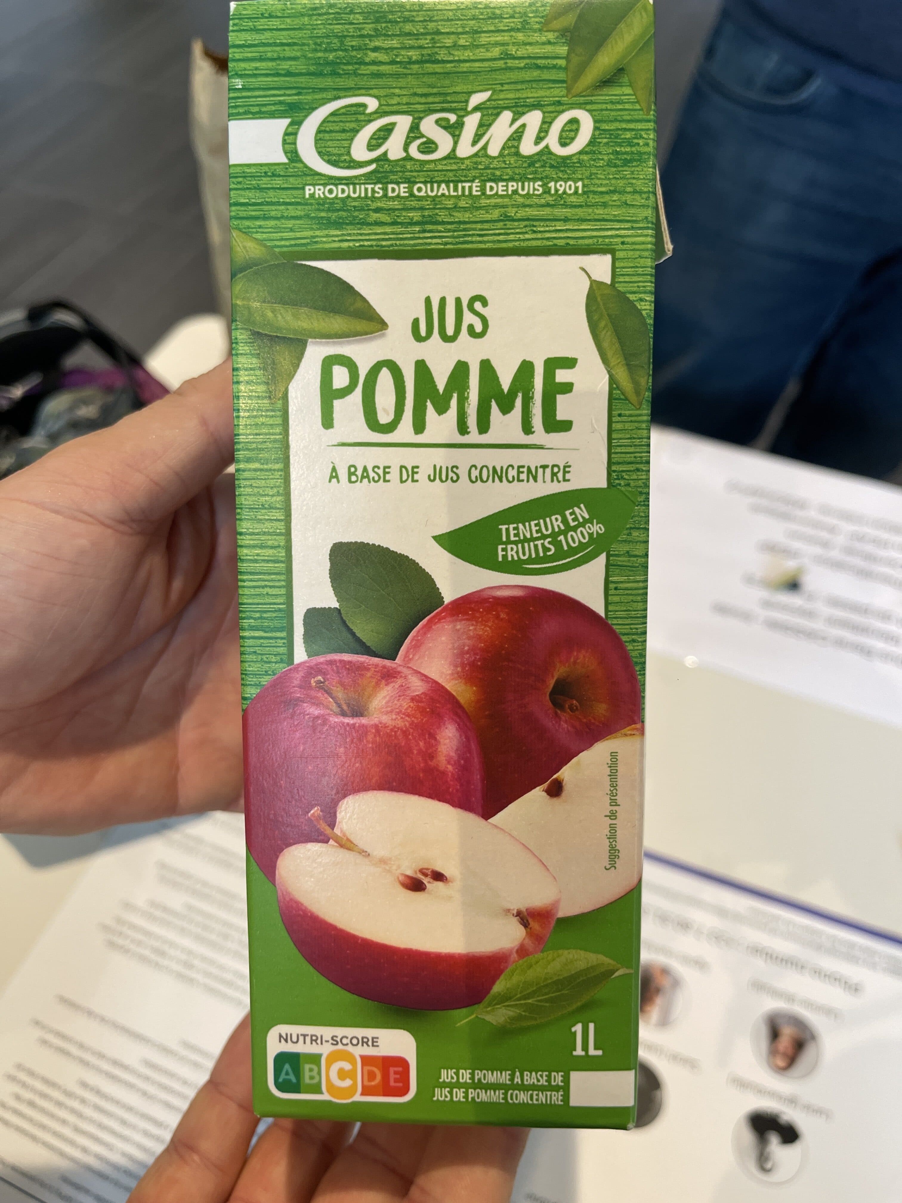 Casino Jus de Pomme à base de concentré packshot