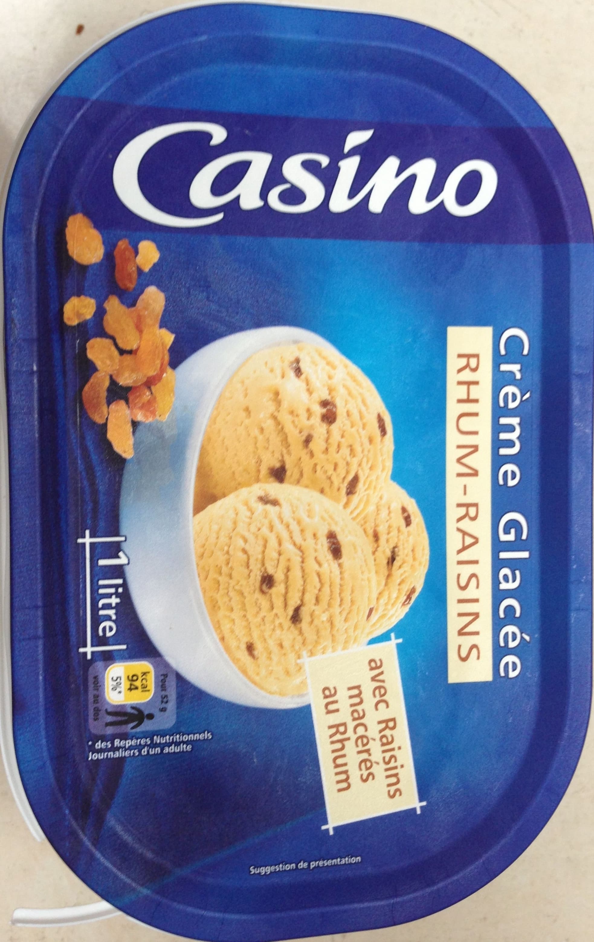Casino Crème glacée rhum-raisins packshot