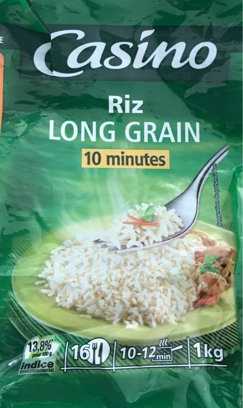 Casino Riz Long Grain Etuv.10mn 1KG Co packshot