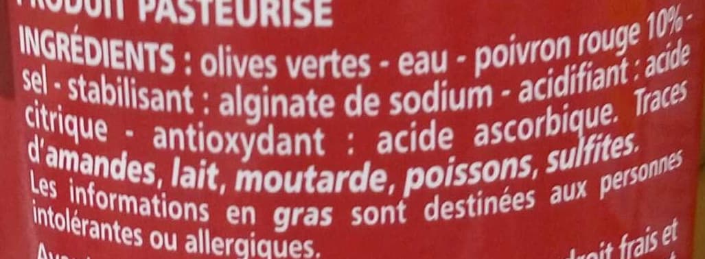 Casino Olives farcies au poivron packshot
