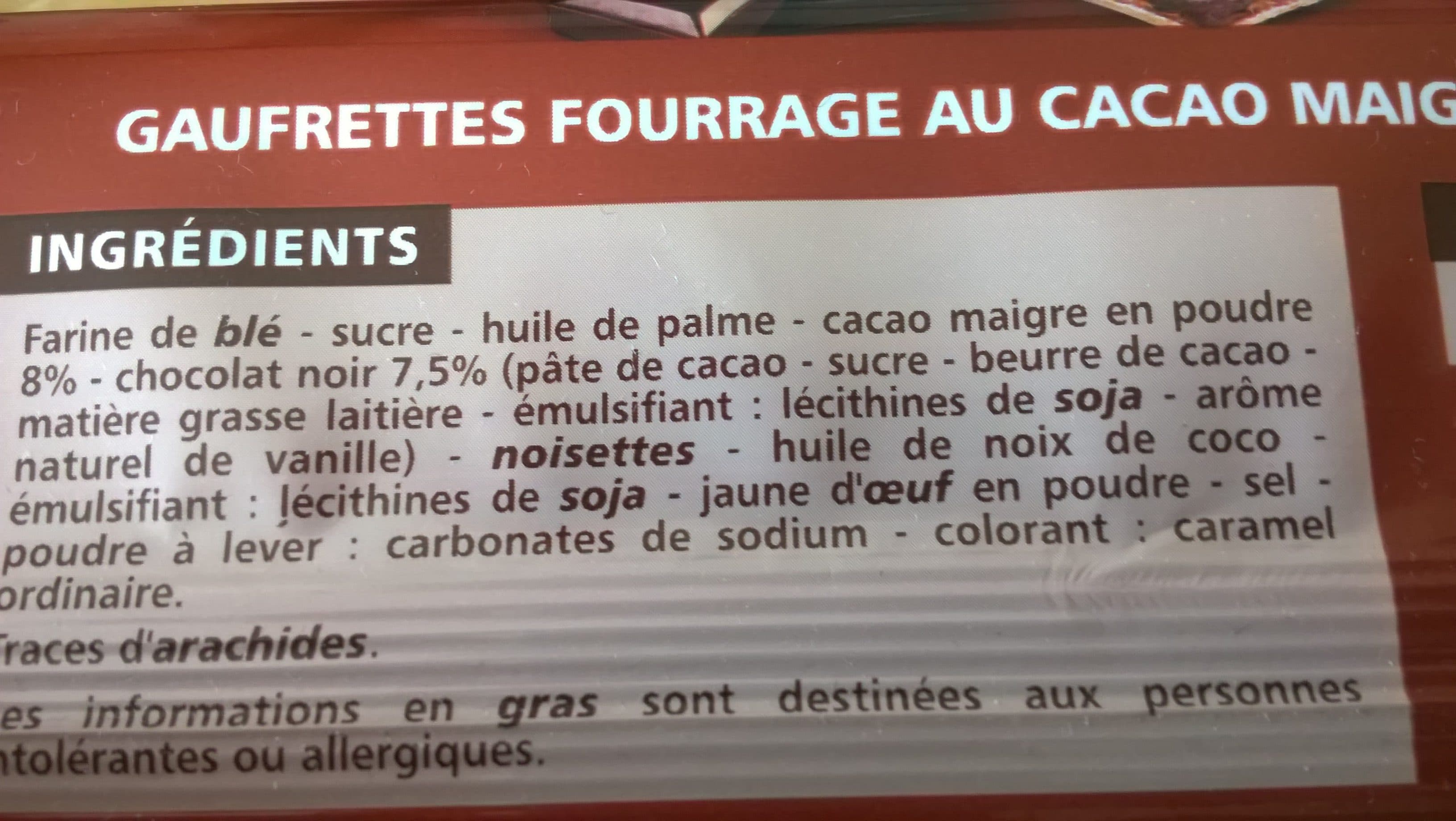 Casino Gaufrettes chocolat packshot