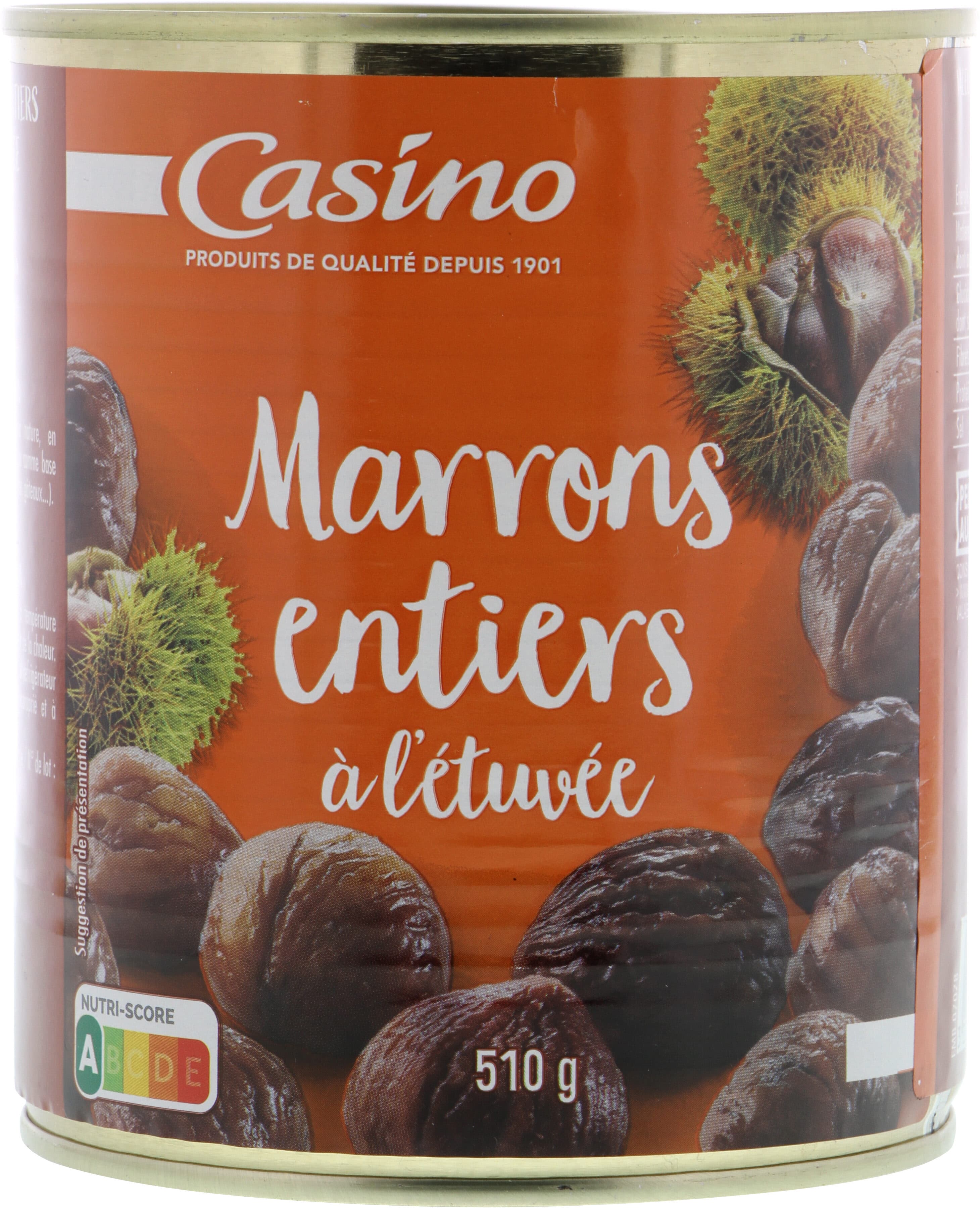 Casino Marrons entiers à l'étuvée packshot