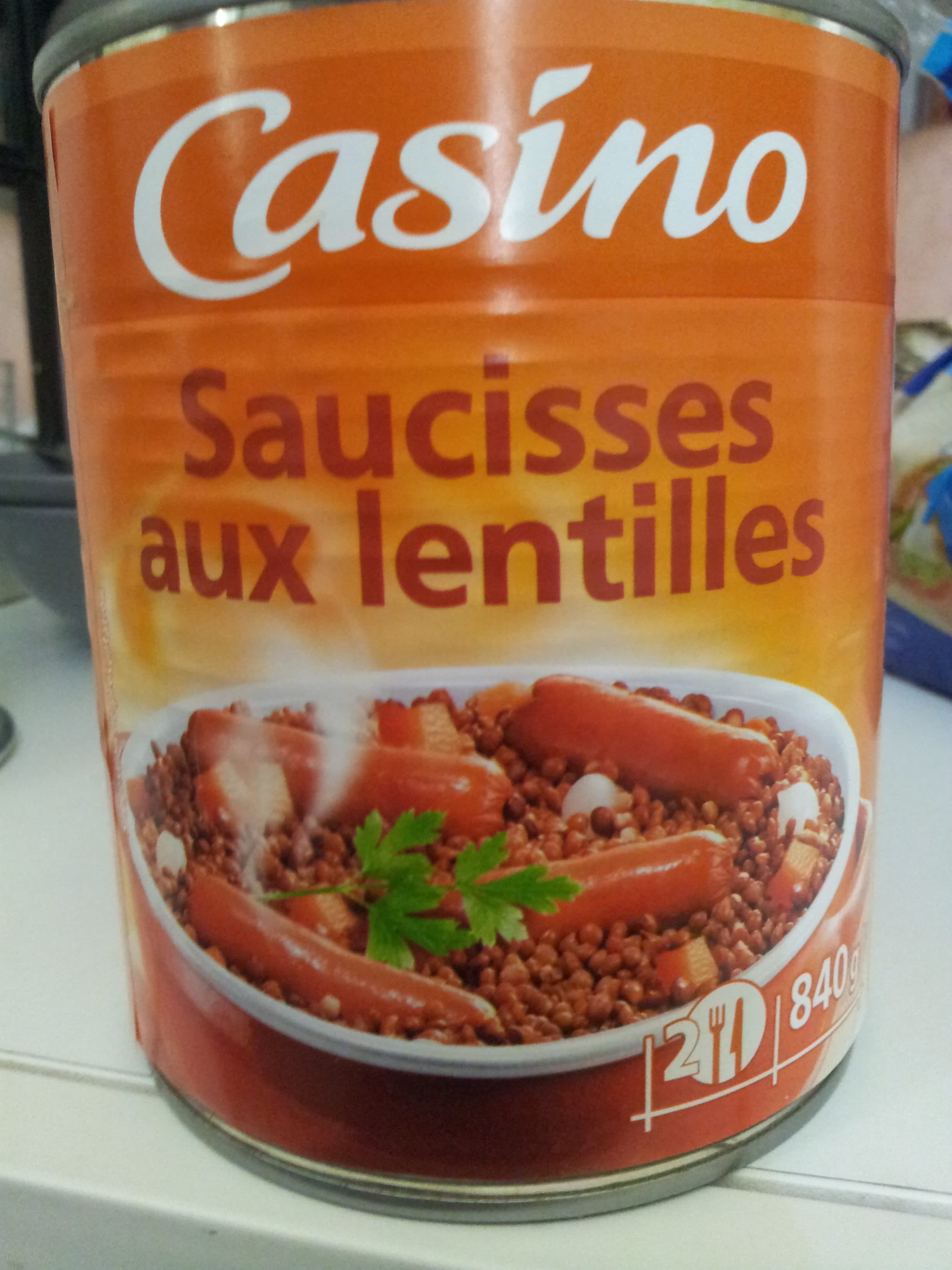 Casino Saucisses aux lentilles packshot
