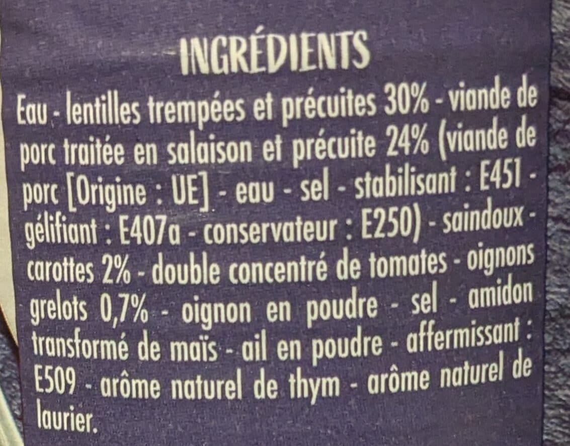 Casino Petit Salé aux lentilles packshot