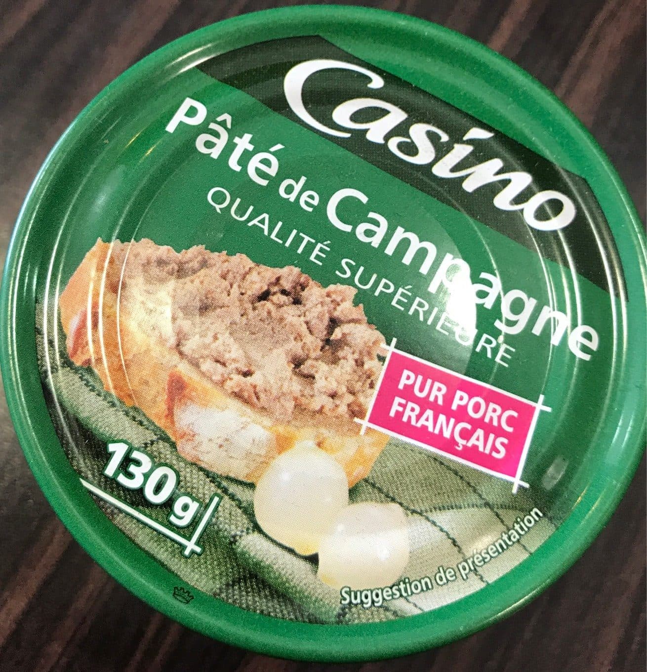 Casino Pâté de campagne qualité supérieure Pur Porc Français packshot