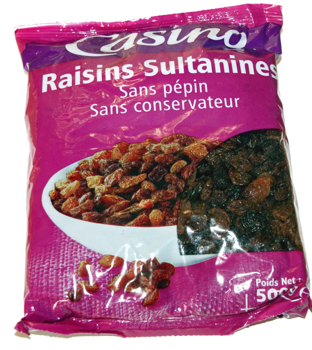 Casino Raisins Sultanines sans pépin sans conservateur packshot