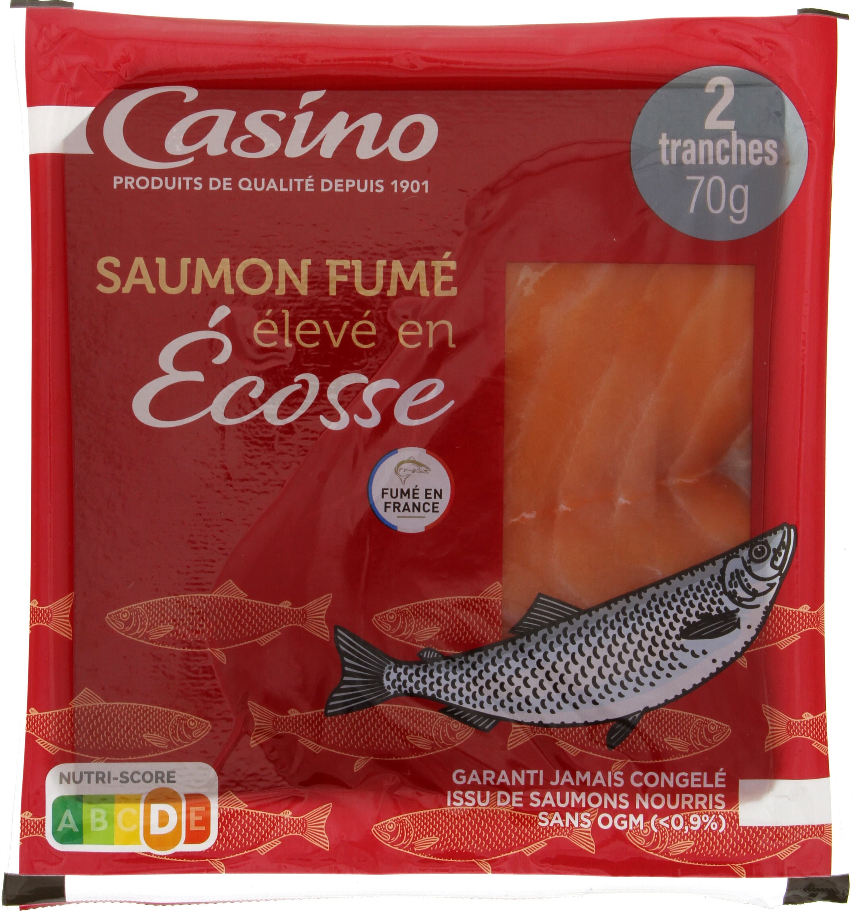 Casino Saumon fumé élevé en Ecosse packshot
