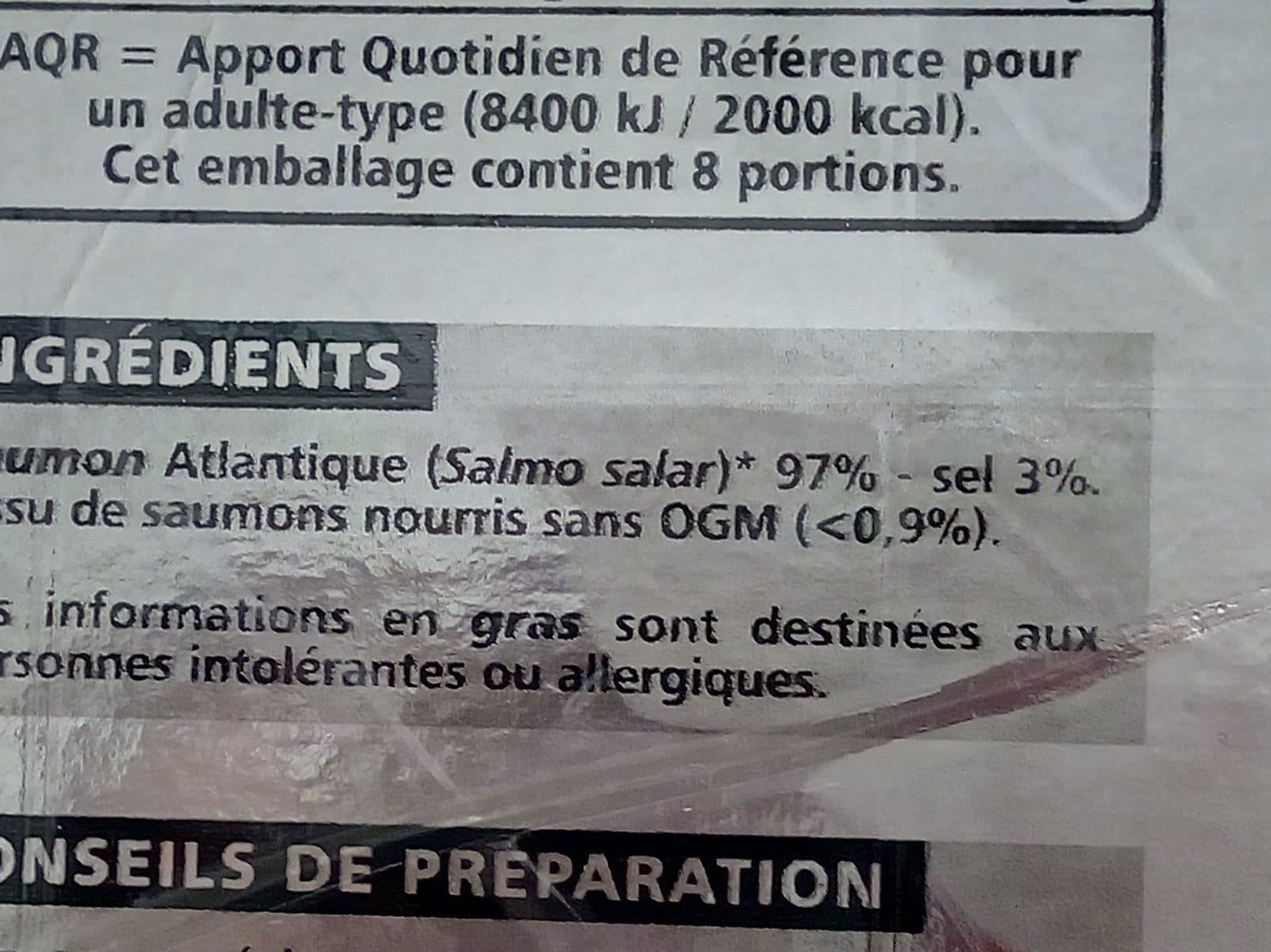 Casino Saumon fumé élevé en Ecosse 8 tranches packshot