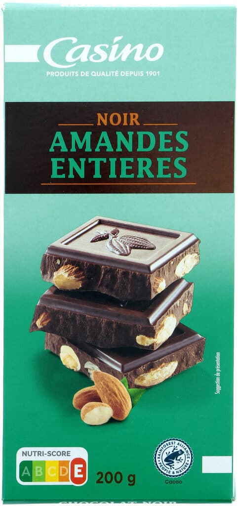 Casino Chocolat noir amandes entières packshot