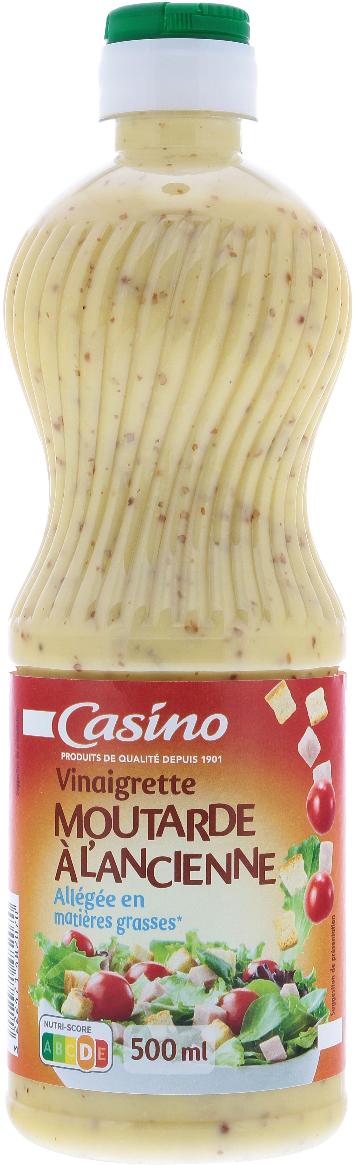 Casino Vinaigrette moutarde à l'ancienne allégée en matières grasses packshot