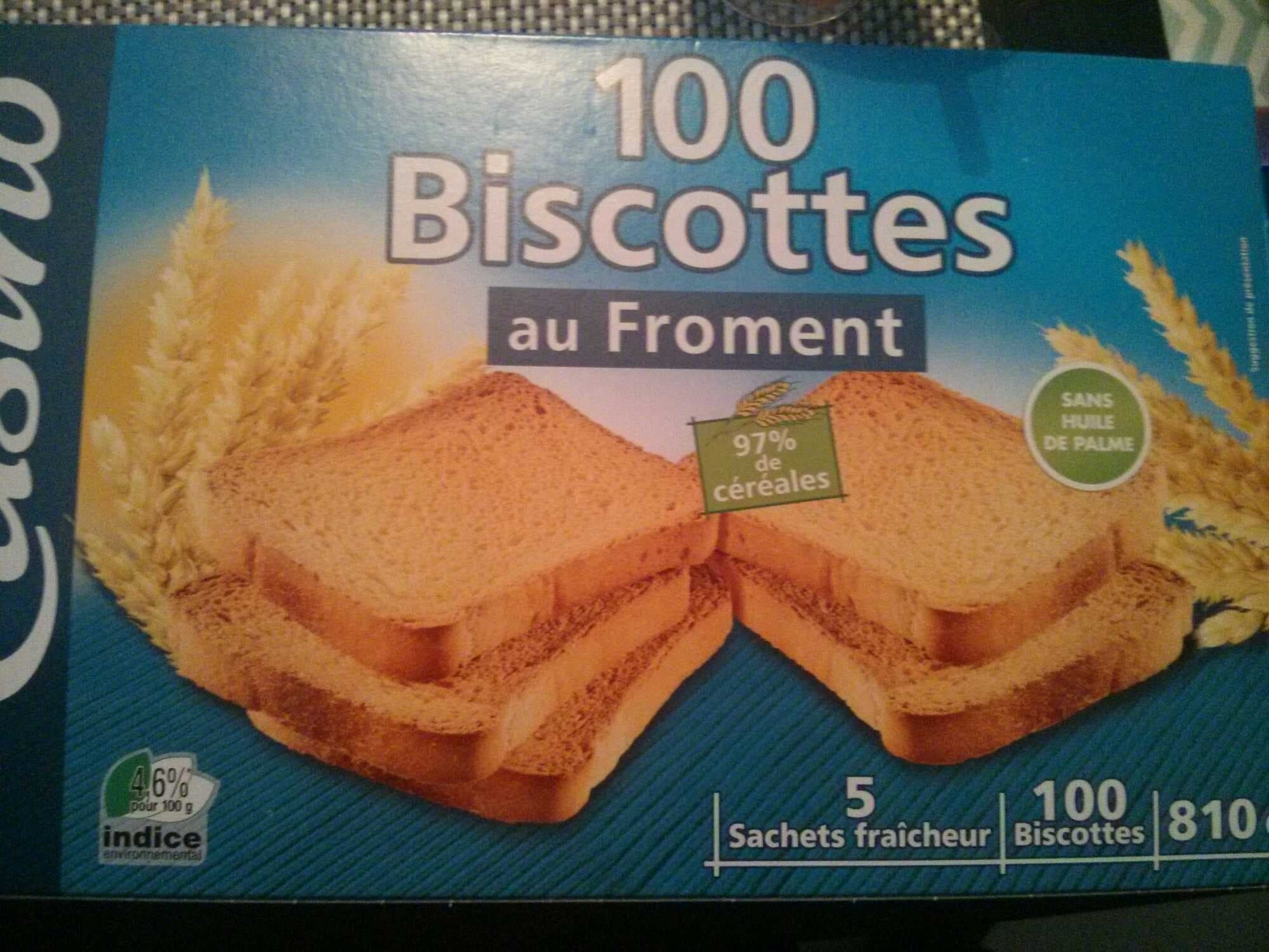 Casino Biscottes au froment 100 Tranches packshot