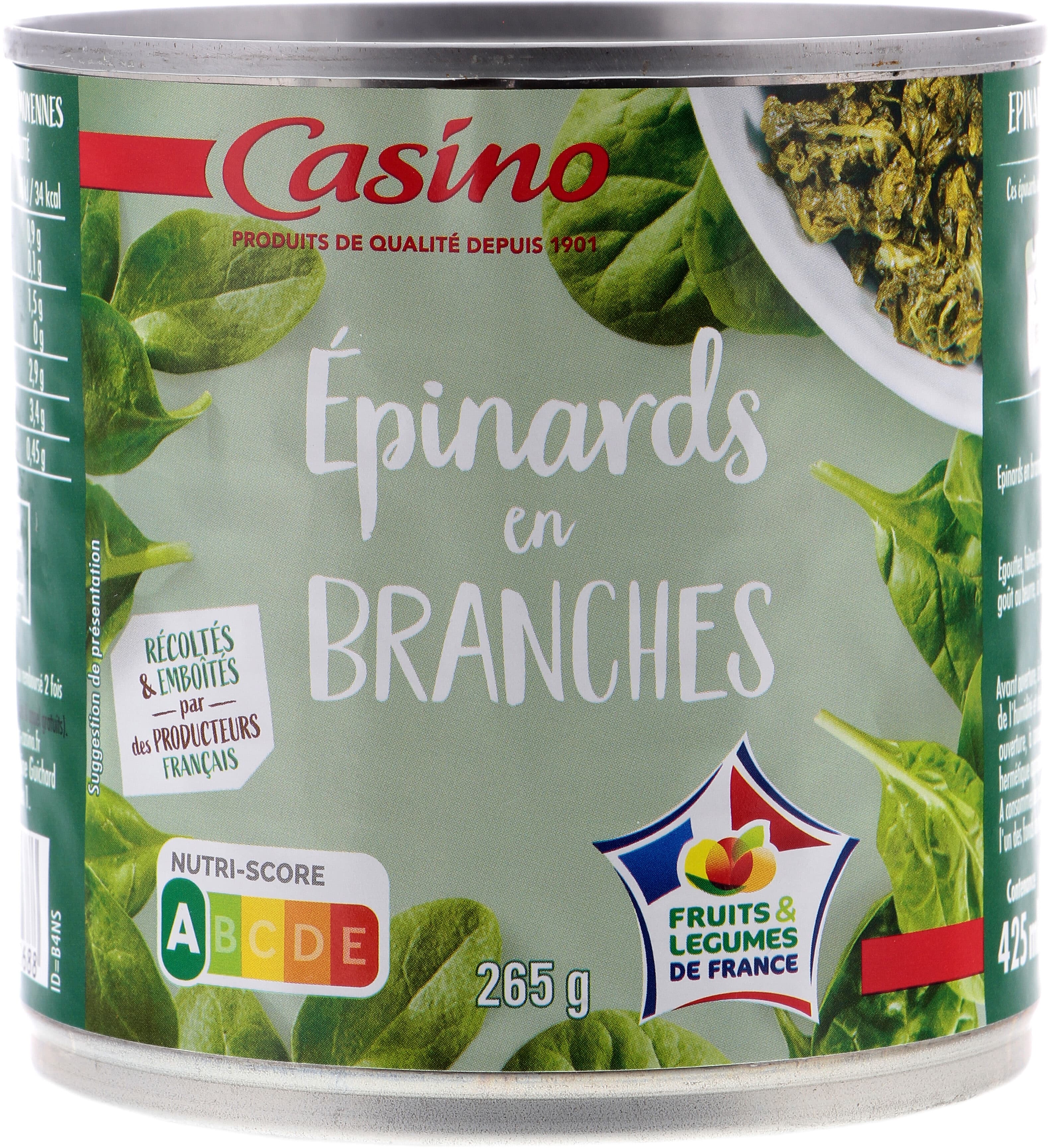 Casino Epinards en branches packshot