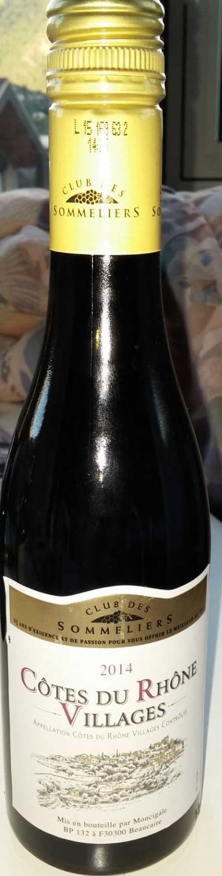 Club des sommeliers Côtes du Rhône Villages packshot
