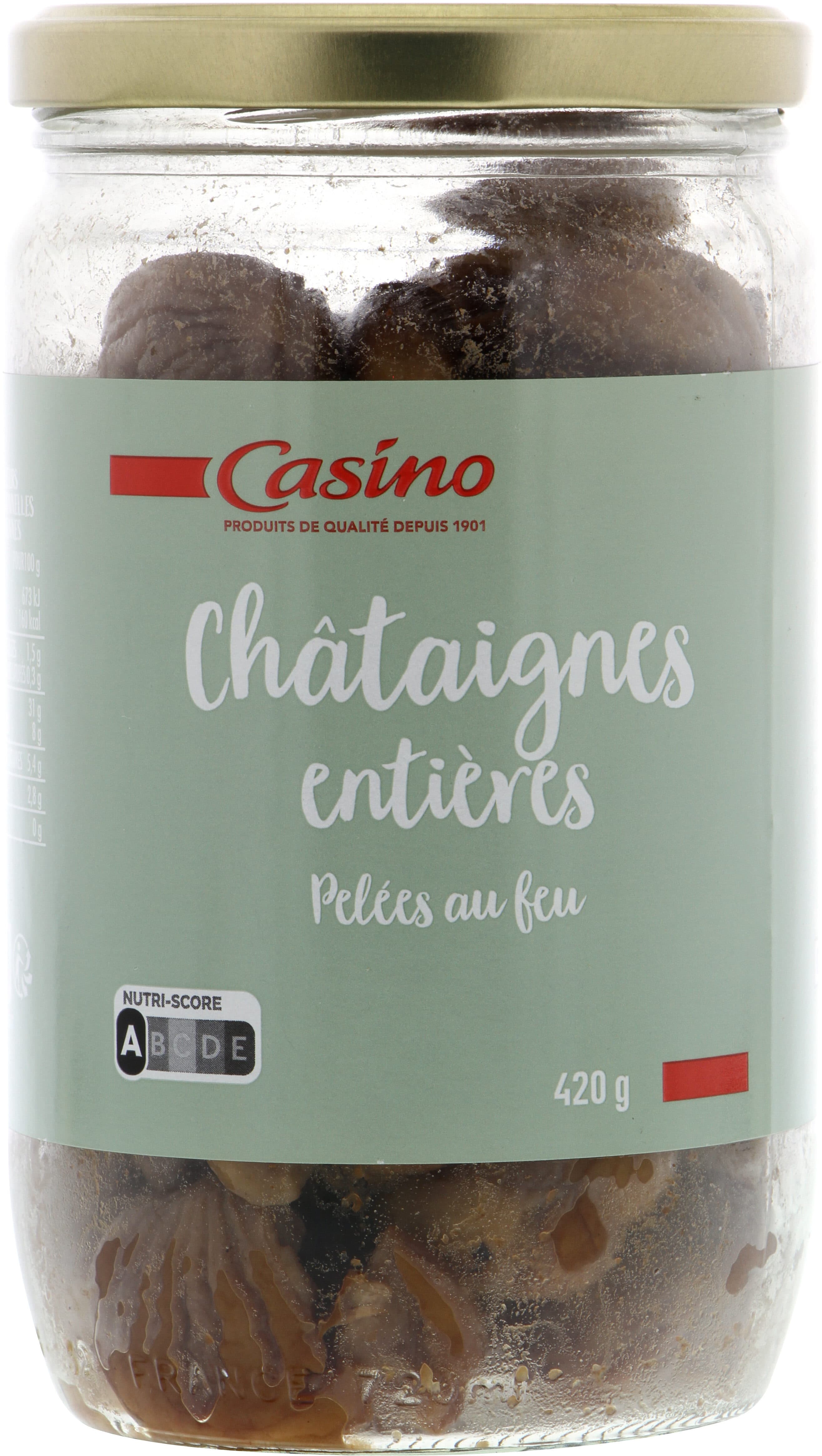 Casino Châtaignes entières pelées au feu packshot