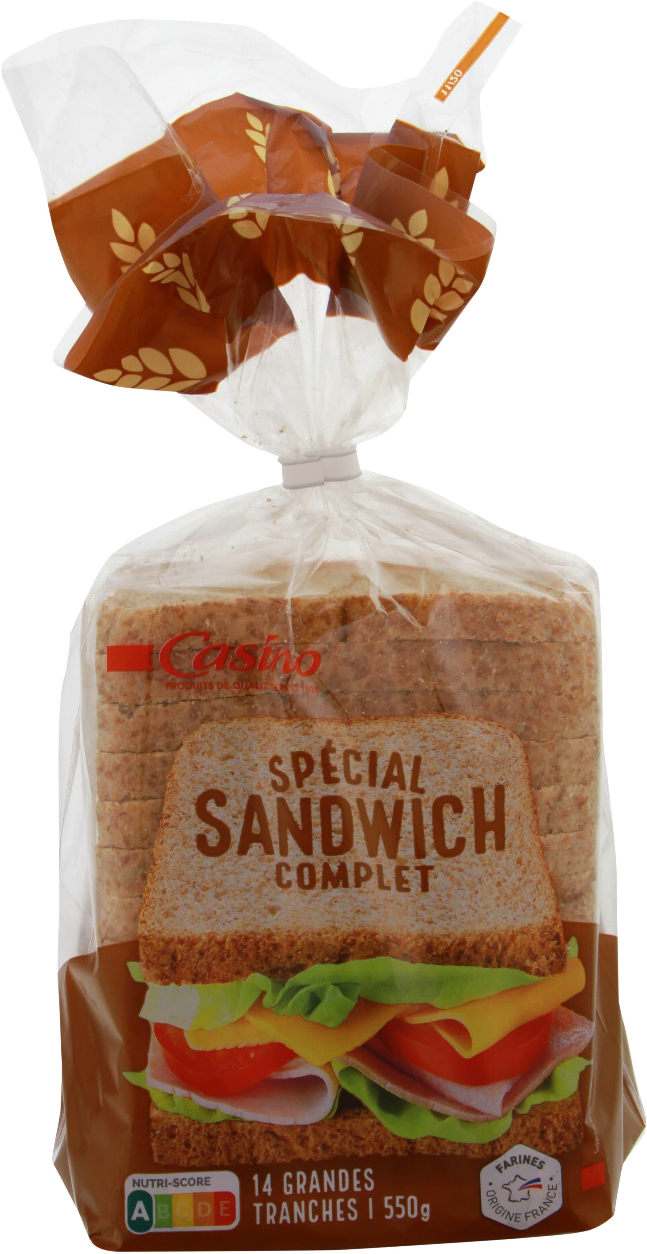 Casino Pain de mie spécial sandwich complet packshot