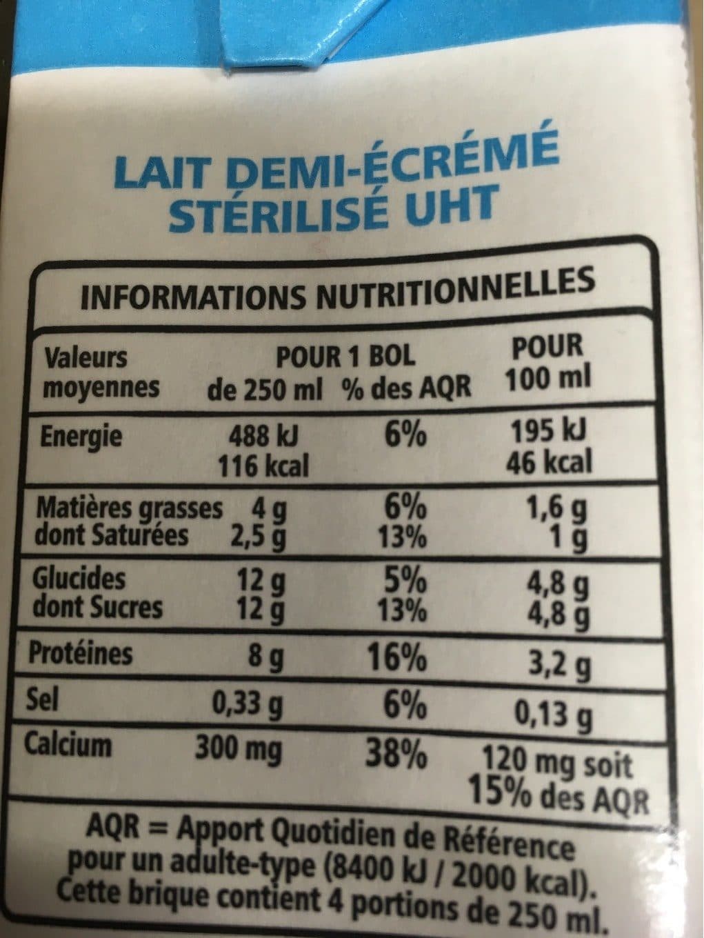 Casino Casino Lait demi-écrémé packshot