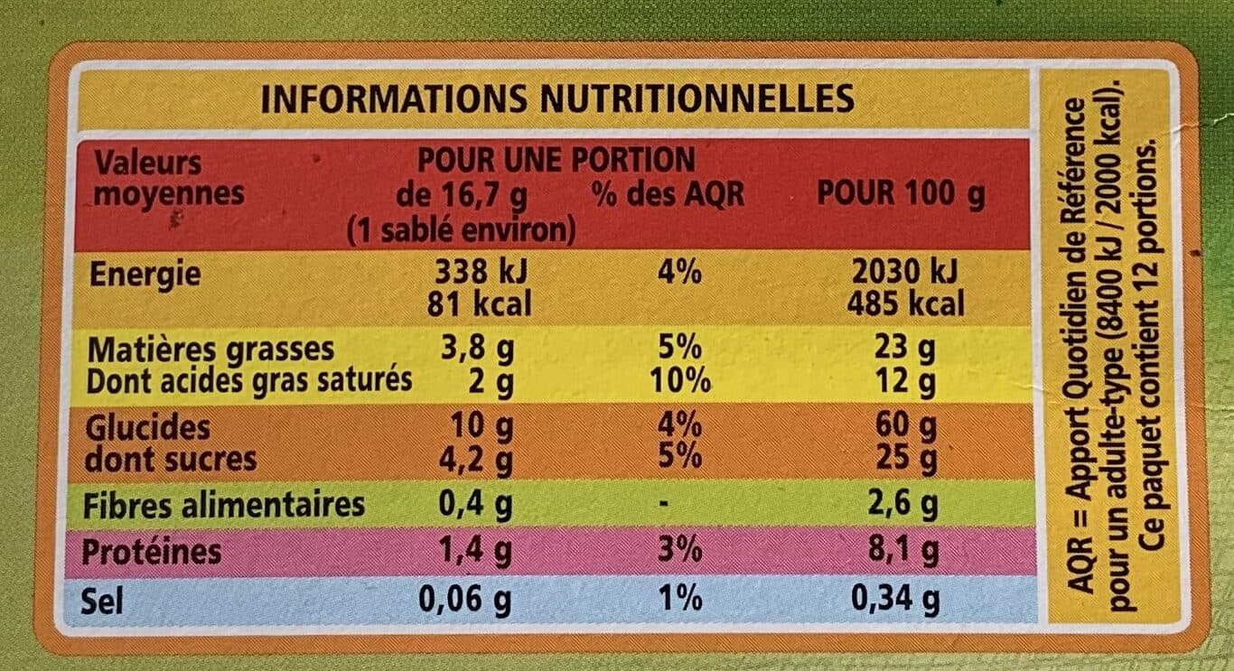 Casino Sablés aux amandes et au citron packshot