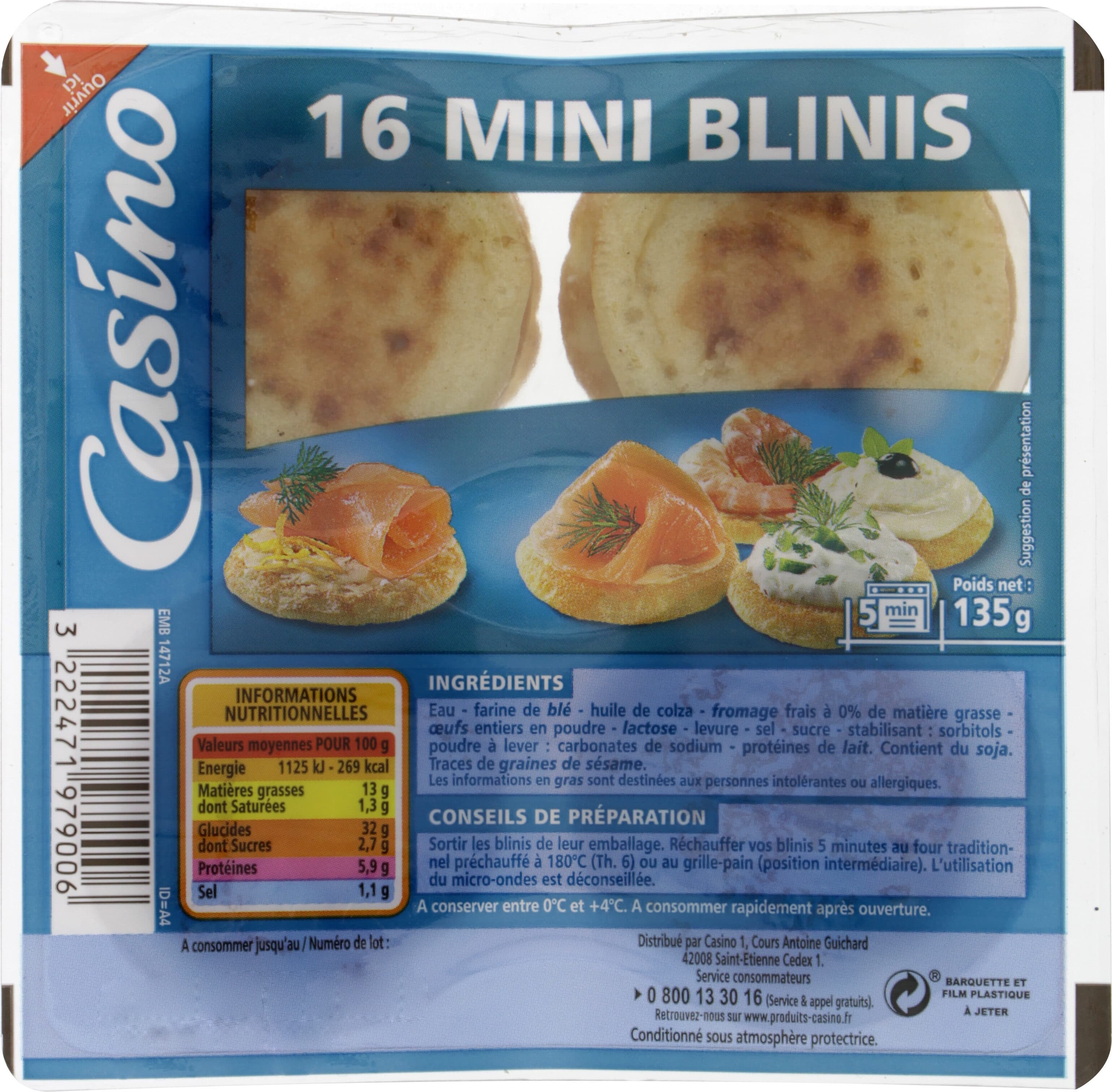Casino 16 Mini-Blinis packshot