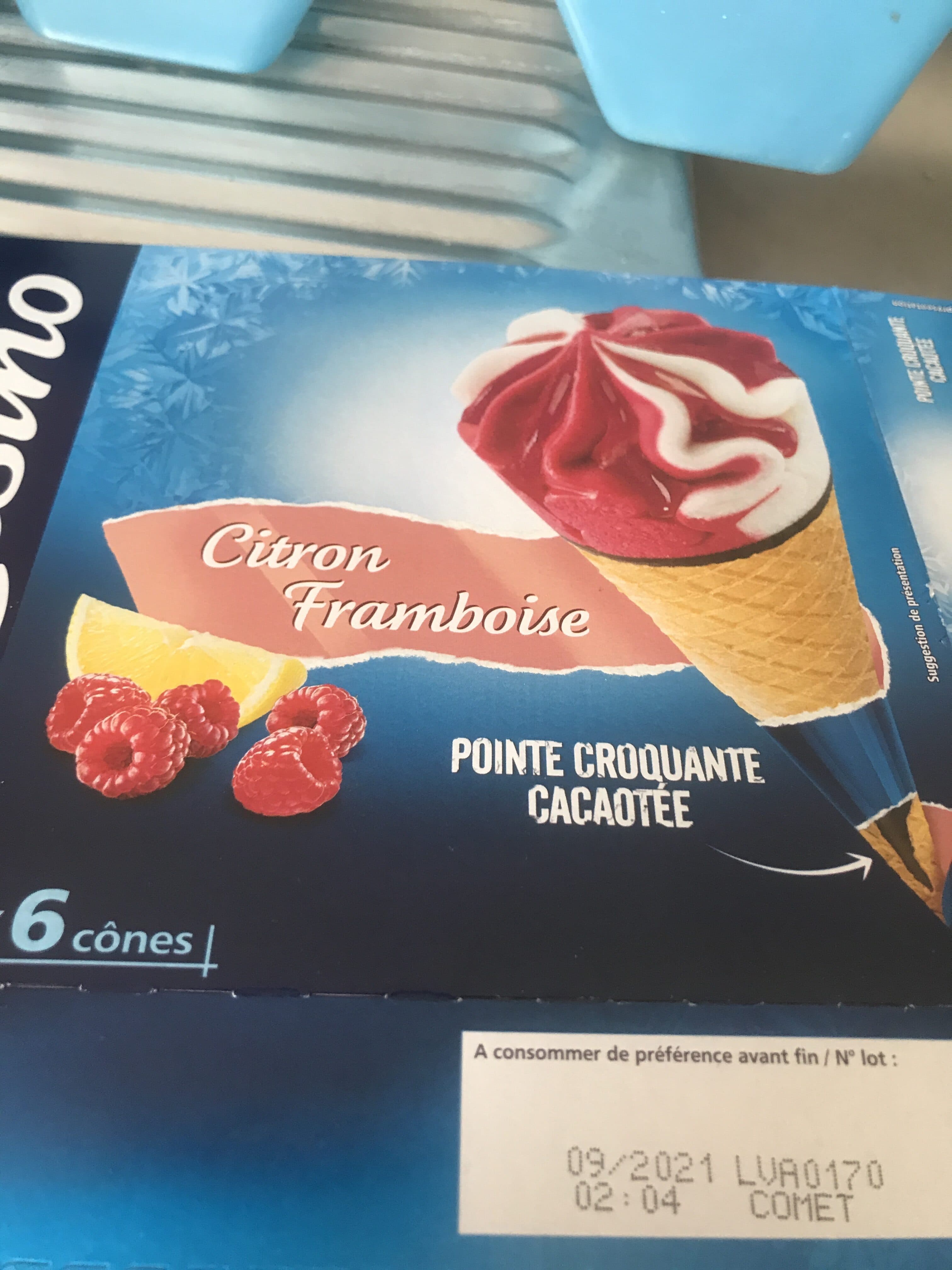 Casino Cônes Citron Framboise x6 packshot
