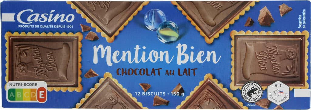 Casino Biscuits Mention Bien Chocolat au lait packshot
