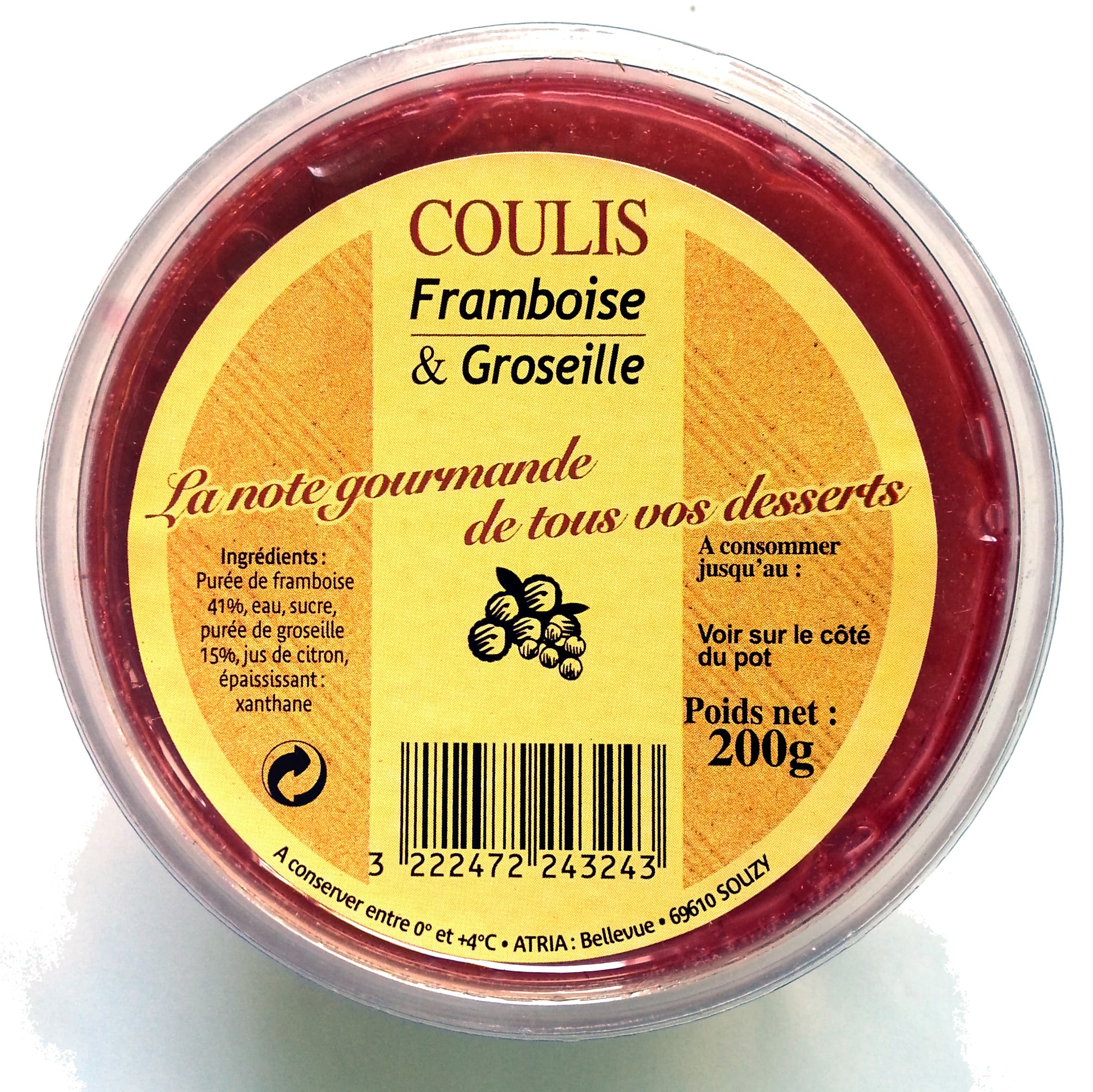 Cherblanc Coulis framboise groseille packshot