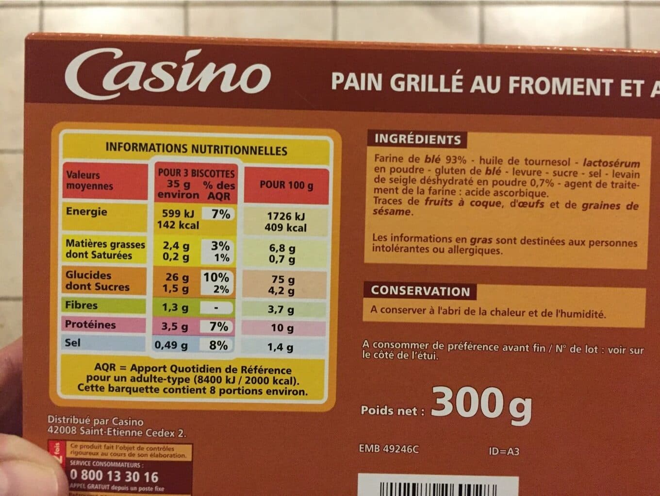 Casino Pain grillé Campagnard packshot
