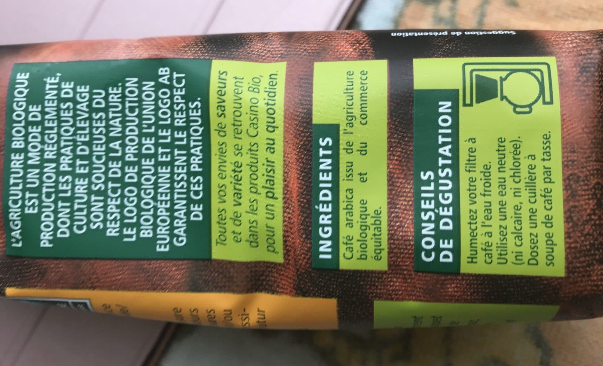 Casino Café moulu Amérique Latine pur arabica packshot