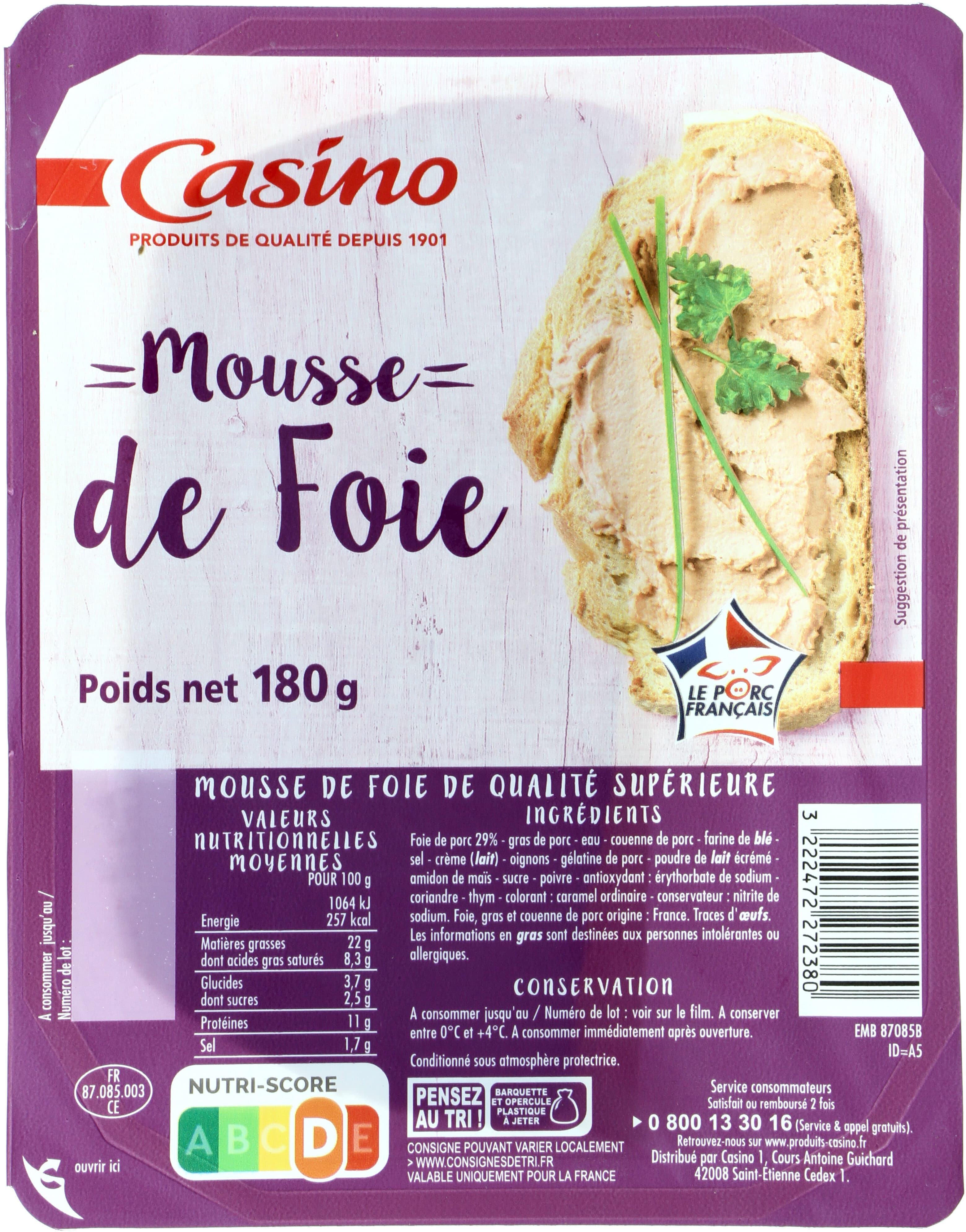 Casino Mousse de foie packshot