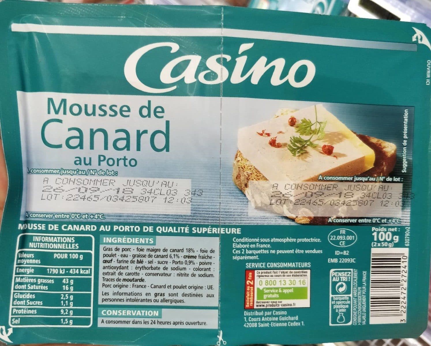 Casino Mousse au canard au Porto packshot