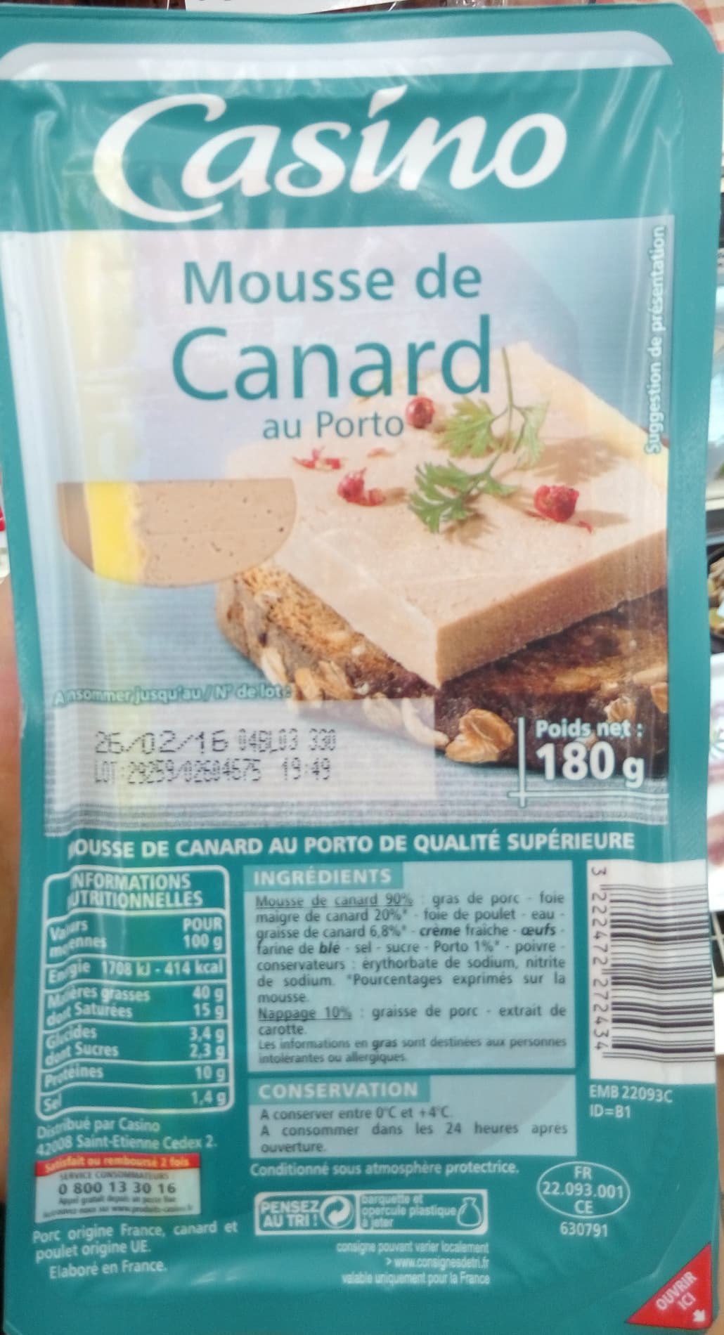 Casino Mousse de Canard au Porto packshot
