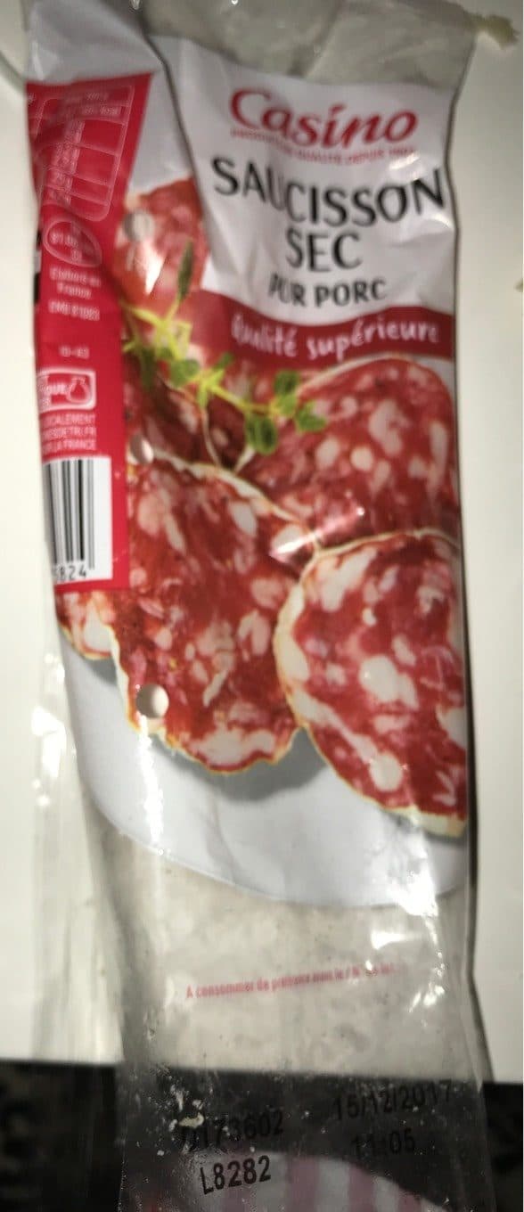 Casino Saucisson sec pur porc qualité supérieure packshot