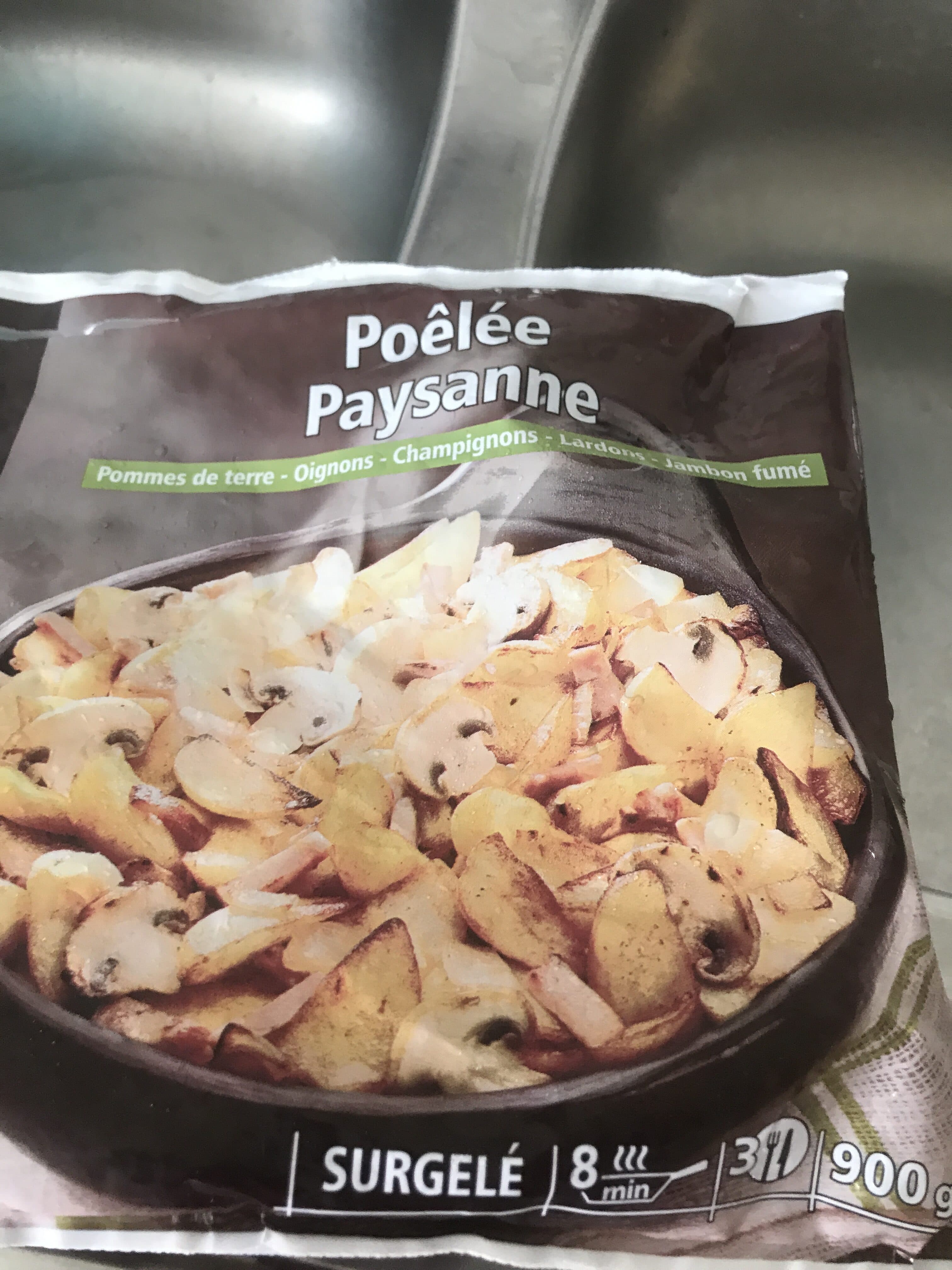 Casino Poêlée Paysanne Pommes de terre - Oignons - Champignons - Lardons - Jambon fumé packshot