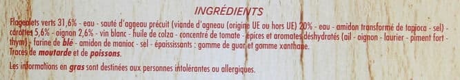 Casino Sauté d'agneau aux flageolets verts et ses légumes packshot