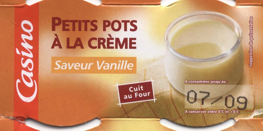 Casino Petits pots de crème saveur vanille packshot