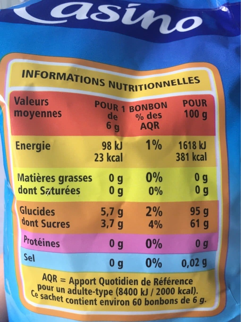 Casino Bonbons Menthe fraîche packshot