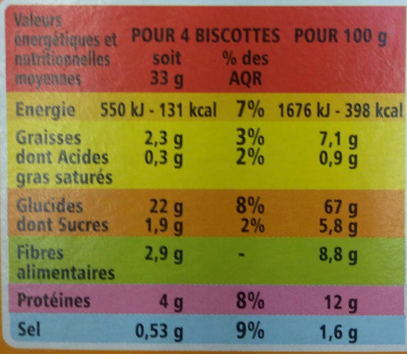 Casino Biscottes 6 céréales 36 tranches packshot