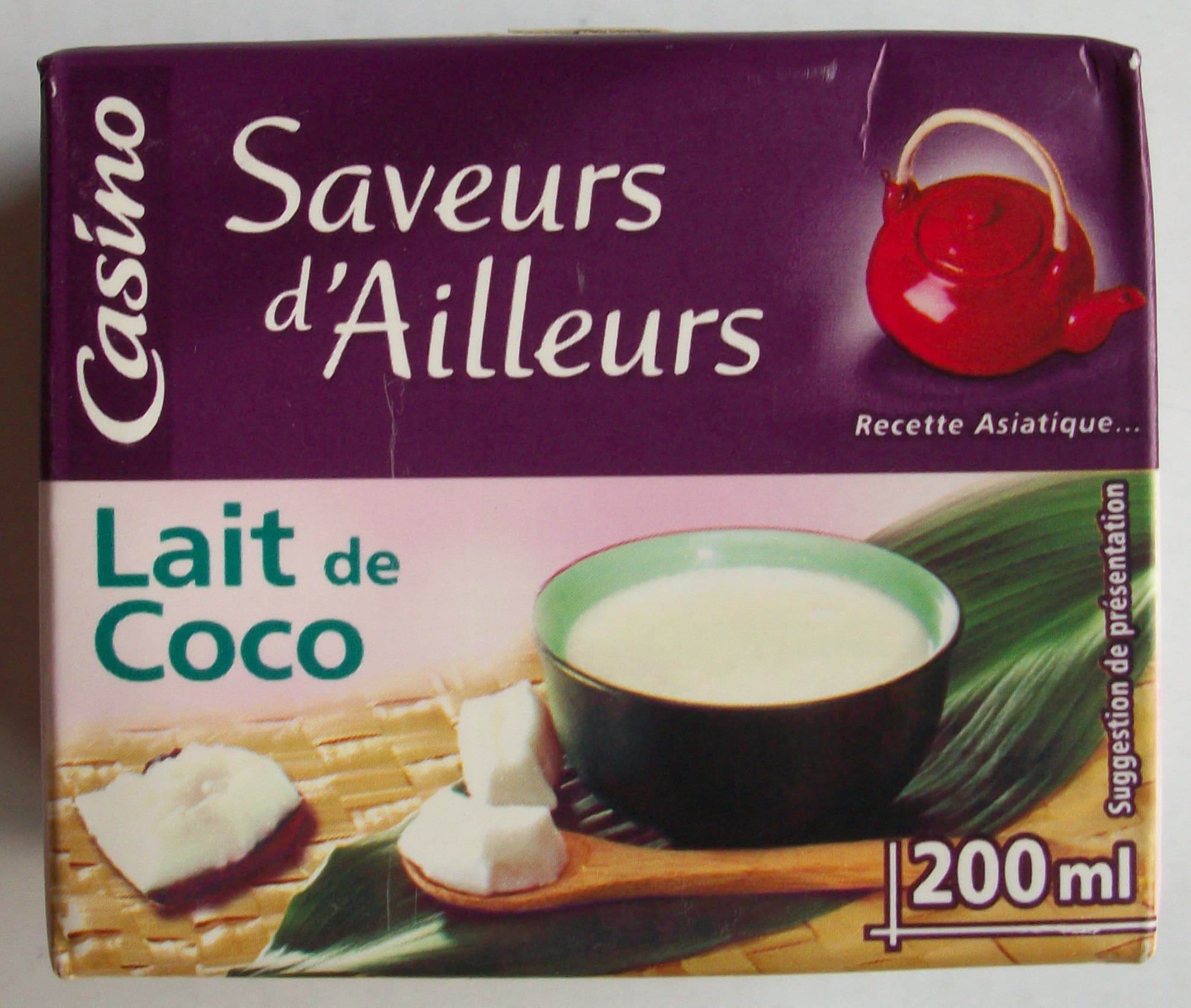 Casino LAIT DE COCO 200ML UHT packshot