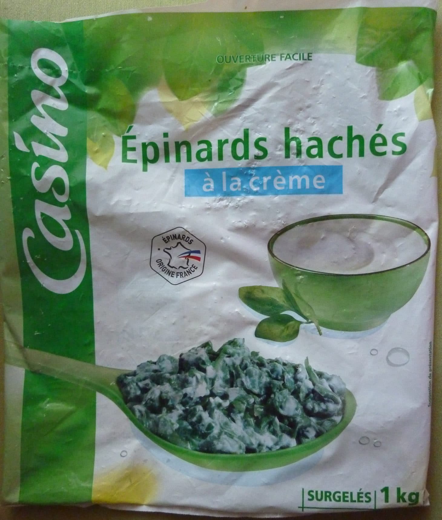 Casino Epinards hachés à la crème packshot
