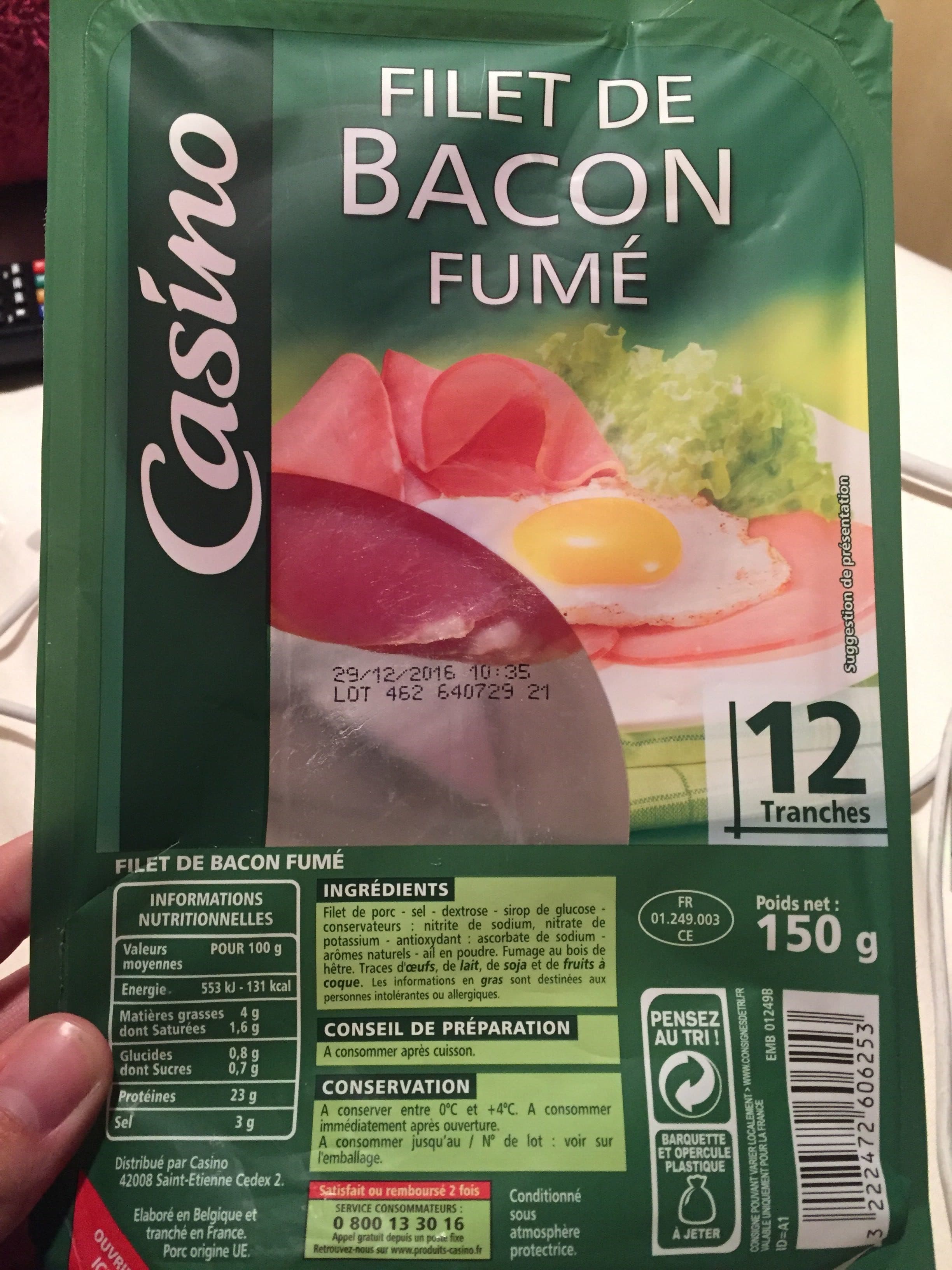 Casino Filet de bacon fumé packshot