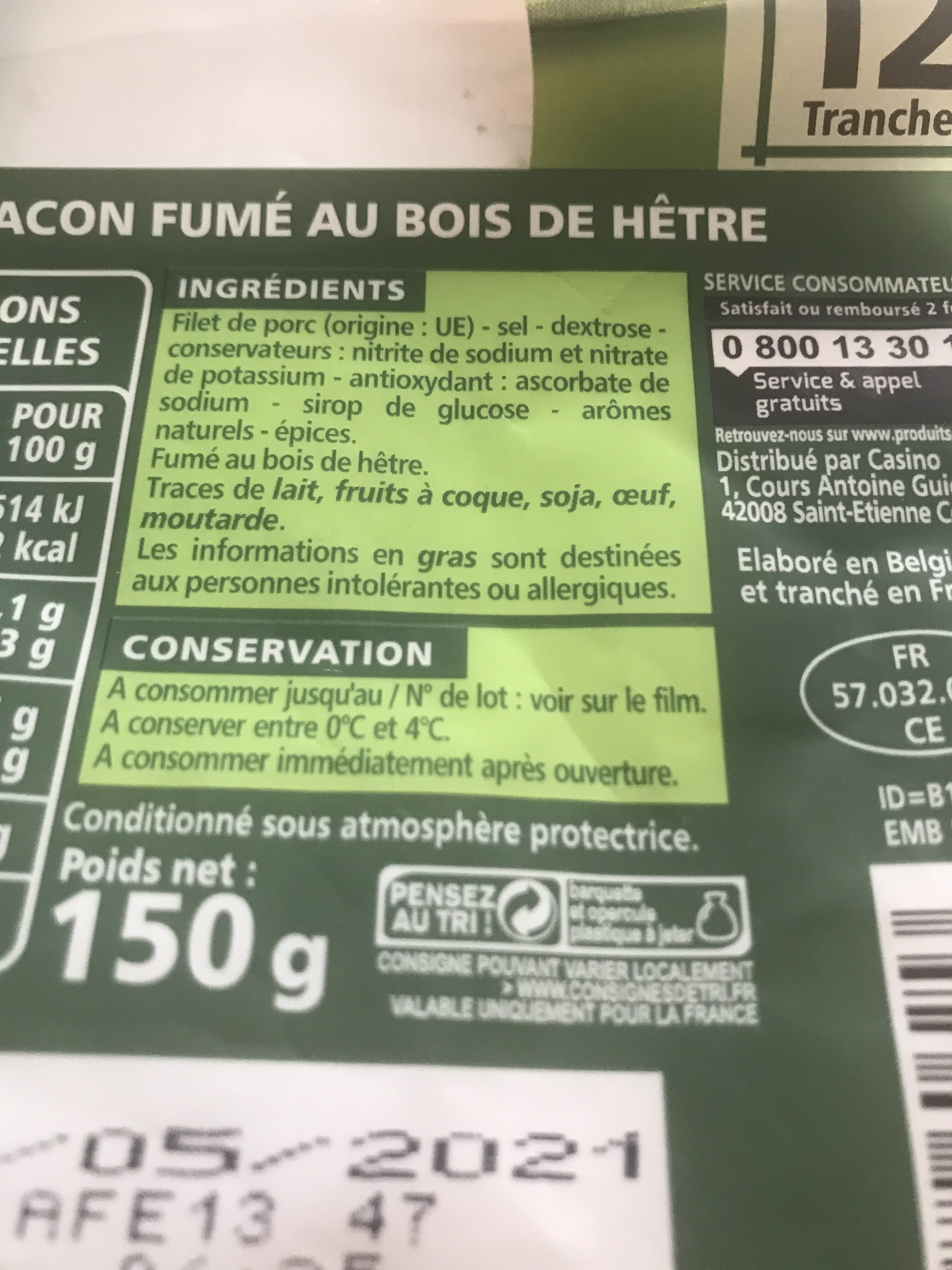 Casino Filet de bacon fumé packshot