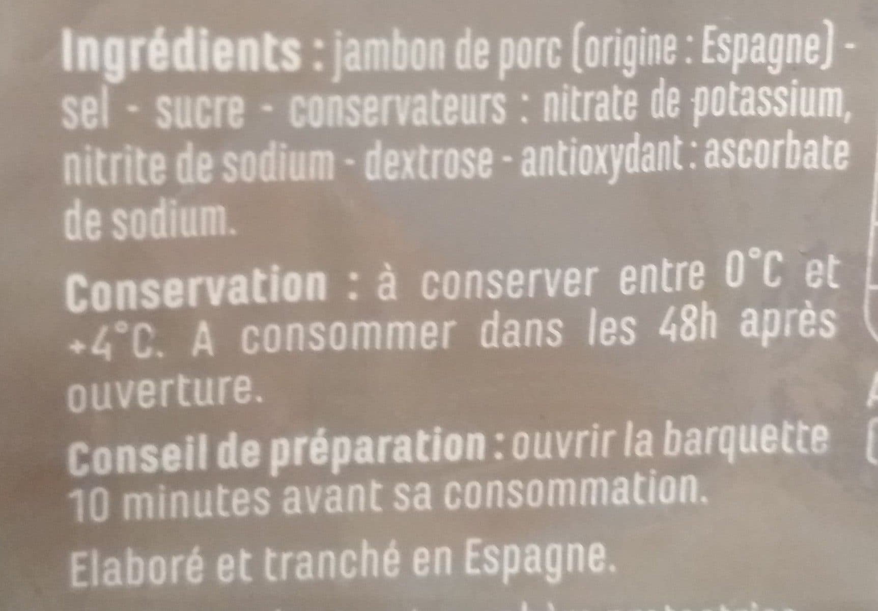 Casino Jambon Serrano - 10 mois d'affinage minimum packshot