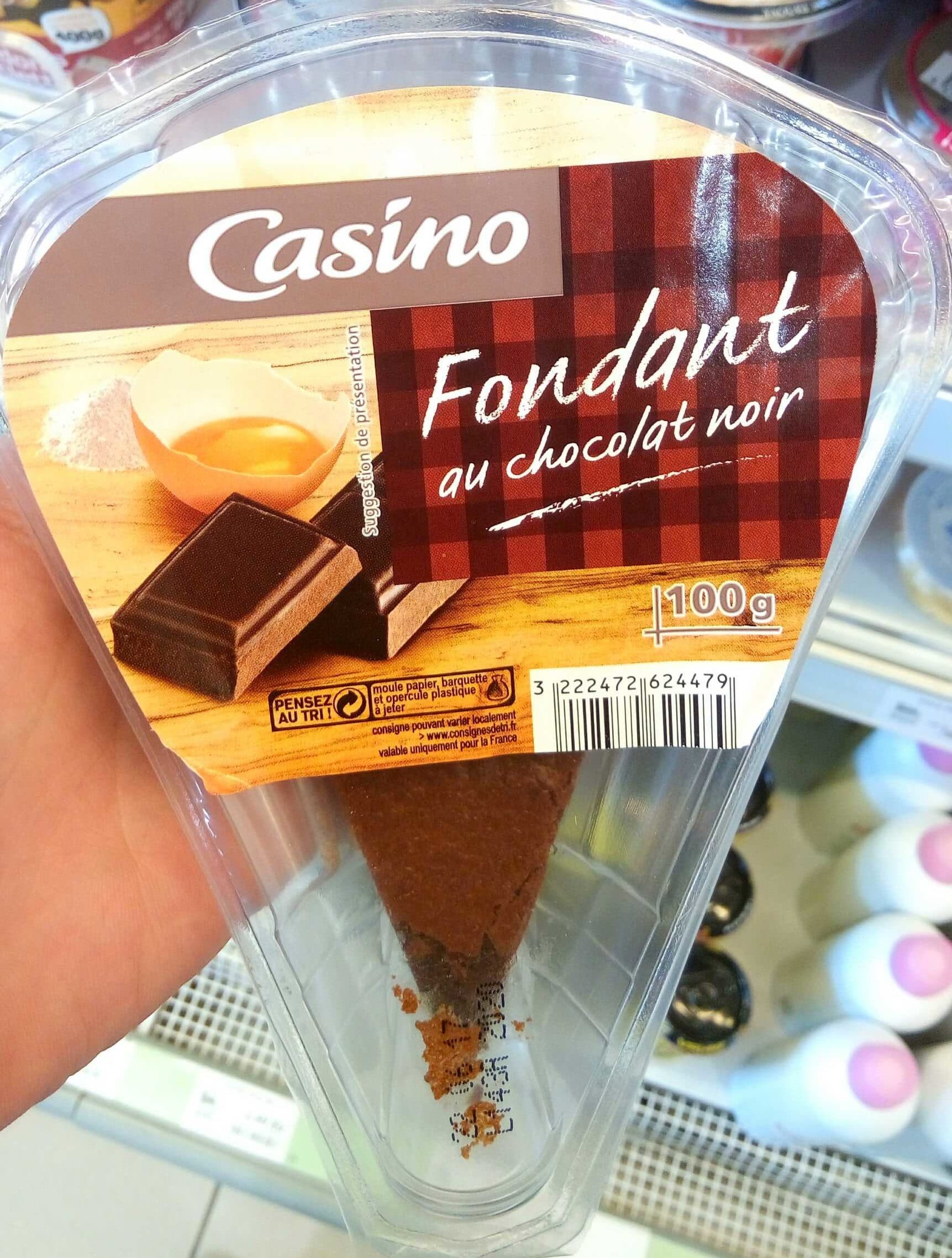 Casino Fondant au chocolat noir packshot